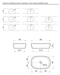 Antonio Lupi - Senso Lavabo da appoggio 60x40 Floumood Bianco