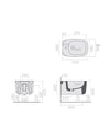 Galassia Susi bidet sospeso bianco lucido 51x36 cm