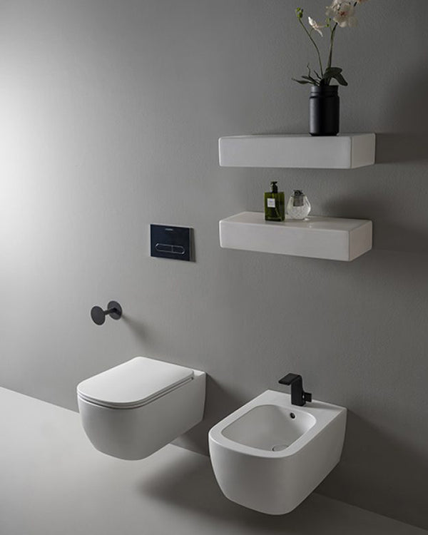 Flaminia Play vaso sospeso GoClean bianco
