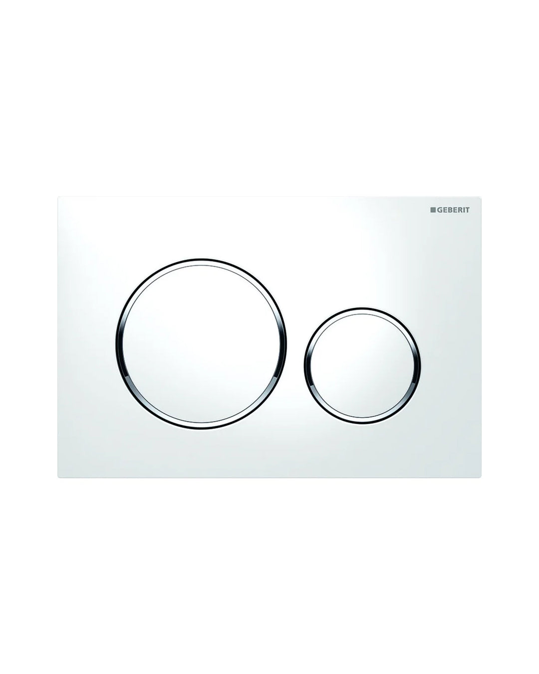 Geberit - Sigma20 Placca di comando per WC a due quantità bianco cromo - 115.882.KJ.1