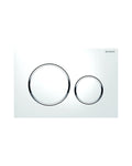 Geberit - Sigma20 Placca di comando per WC a due quantità bianco cromo - 115.882.KJ.1