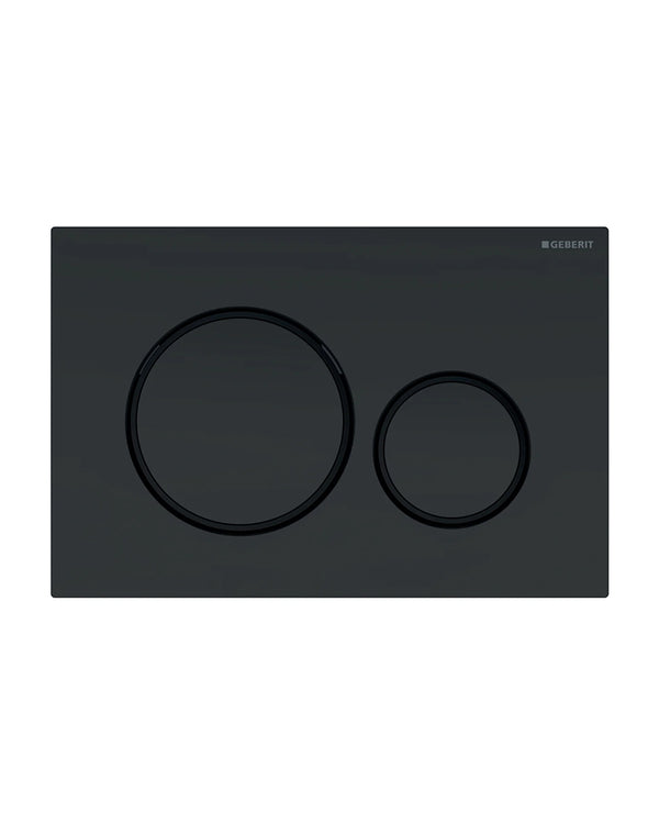 Geberit - Sigma20 Placca di comando per WC a due quantità nero - 115.882.16.1