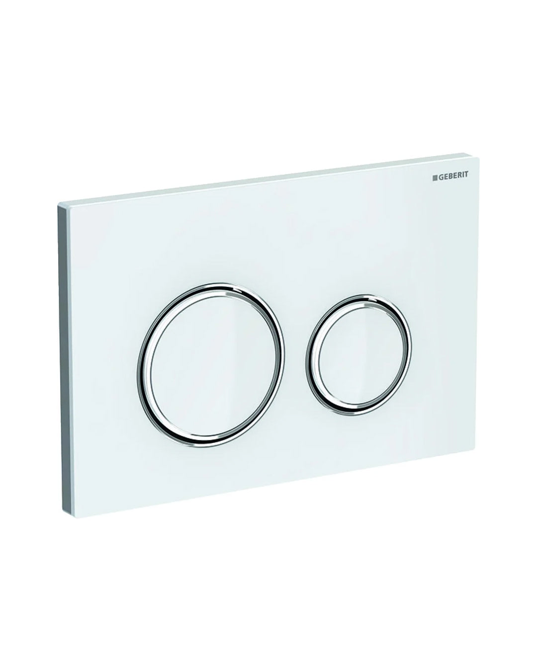 Geberit -Sigma21 Placca di comando per WC a due quantità cromo bianco - 115.884.SI.1