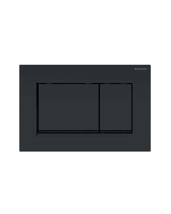 Geberit - Sigma30 Placca di comando per WC a due quantità nero - 115.883.16.1