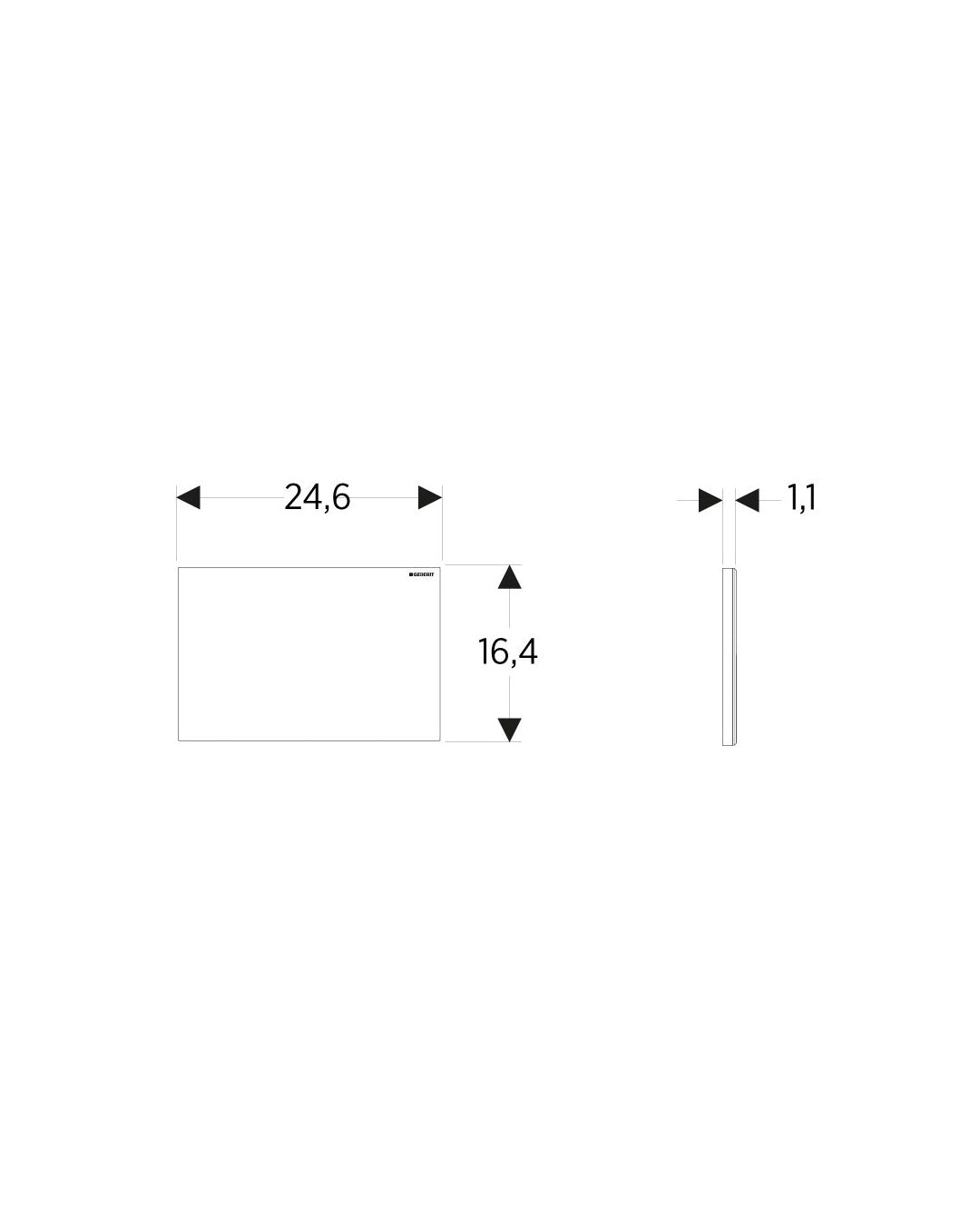 Geberit - Sigma Placca cieca di copertura bianca - 115.768.11.1