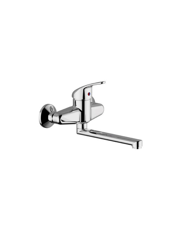 Teorema Golf Plus Miscelatore lavello a parete cromato