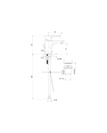 Teorema Good-Life Miscelatore lavabo cromato con scarico automatico