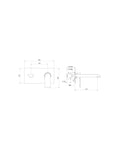Teorema XS Miscelatore lavabo a incasso con scarico click clack cromato