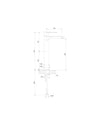 Teorema XS Miscelatore lavabo alto con scarico click clack cromato