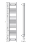 Zehnder Aura Radiatore scaldasalviette 1856x500 mm bianco