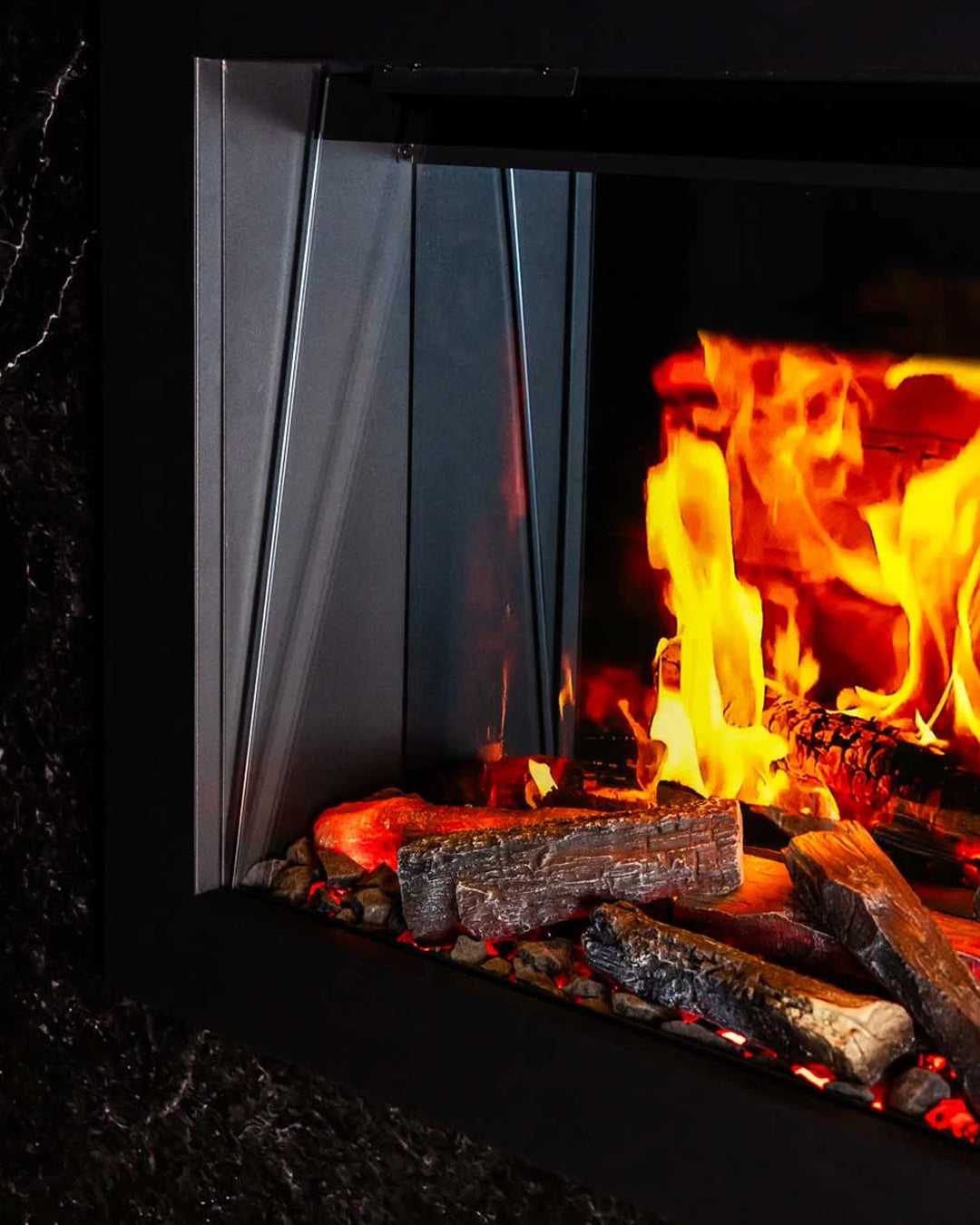 British Fires E-Luxe Square camino elettrico LCD