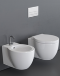 Cielo - Easy Evo - Kit Vaso, Bidet, Sedile chiusura normale, sospesi Bianco lucido