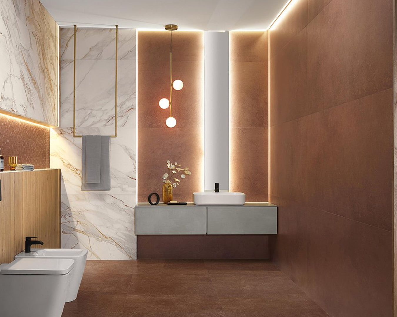 FAP Roma Stone Oxide Corten Matt 80x160 piastrella gres effetto metallo