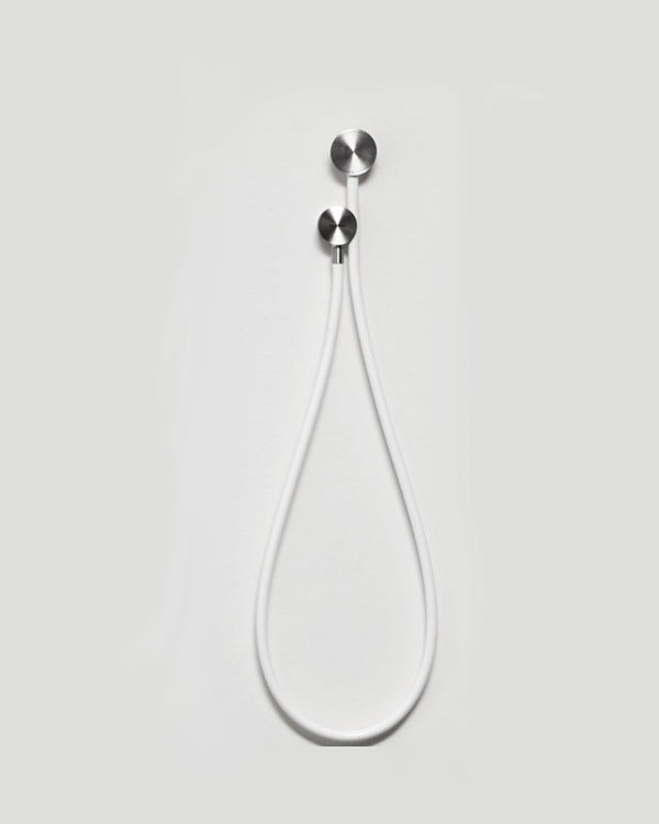Antonio Lupi Filtro doccetta acciaio inox flessibile silicone bianco