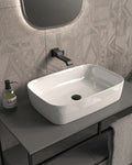 Flaminia Play lavabo da appoggio bianco lucido 62x42