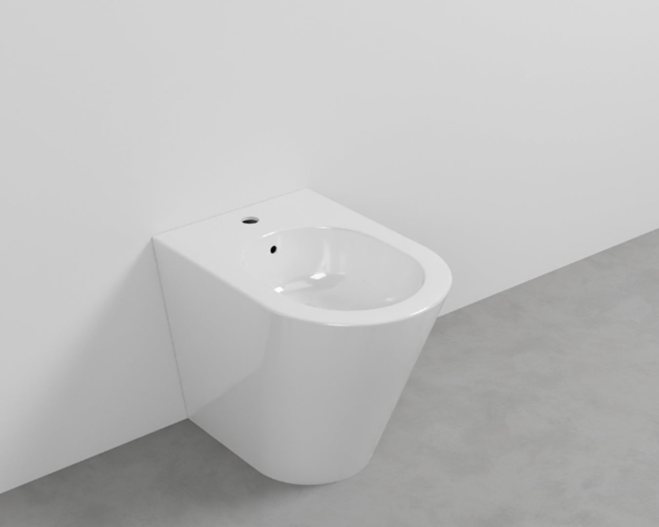 Ceramica Cielo Mare bidet a pavimento filo parete bianco