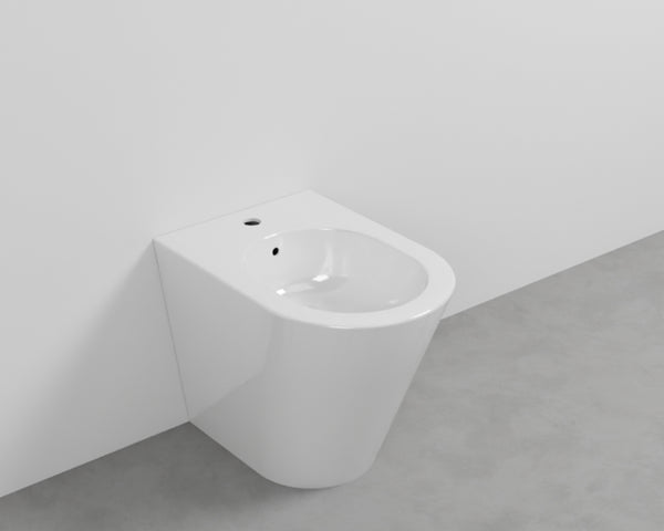 Ceramica Cielo Mare bidet a pavimento filo parete bianco