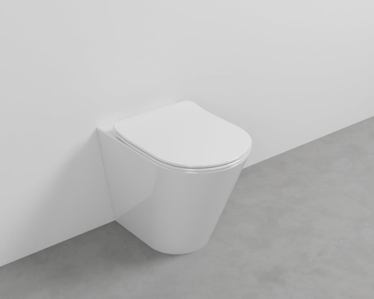 Ceramica Cielo Mare vaso a pavimento filo parete Rimless bianco