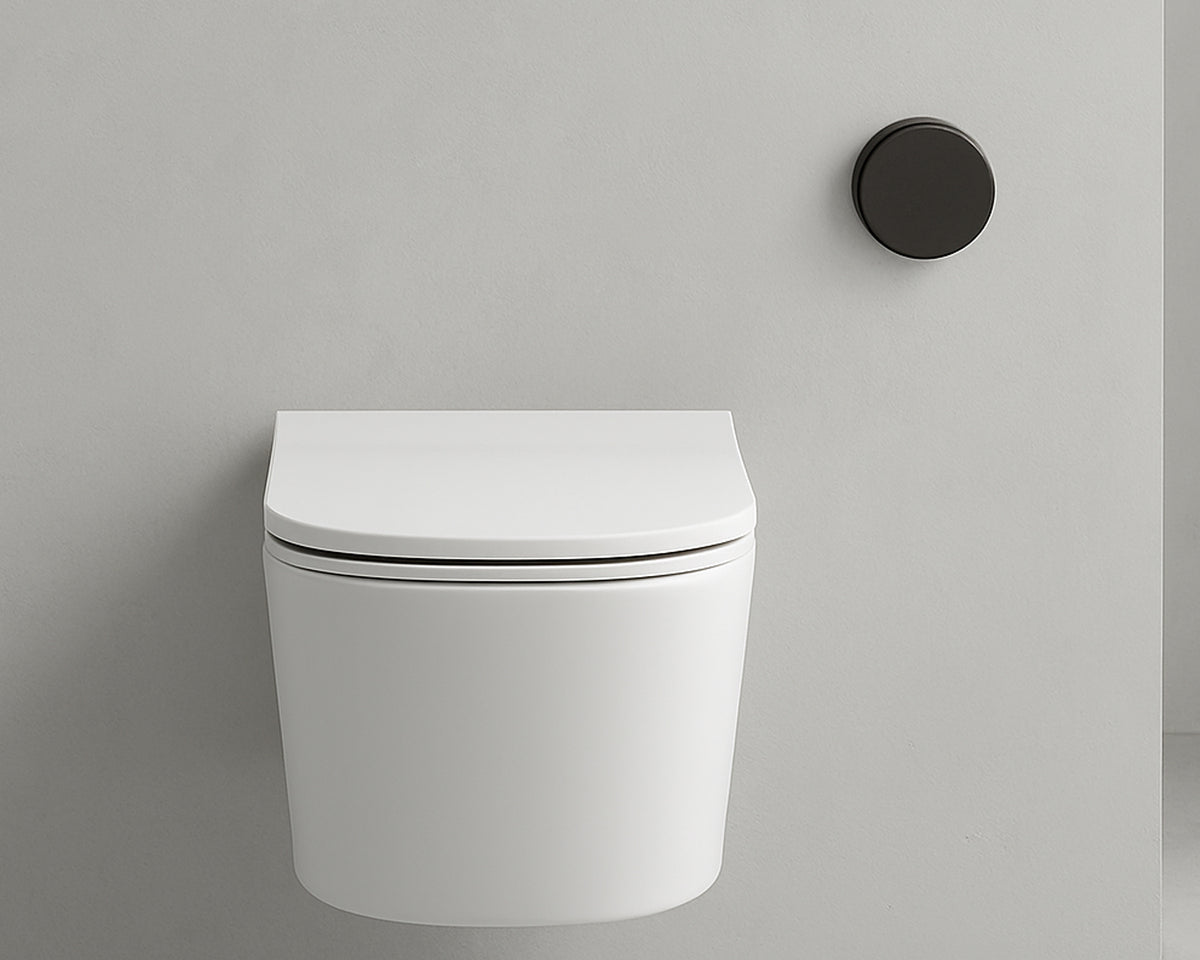 Galassia Meg 11 Pro kit vaso e bidet sospesi con copriwater slim soft close bianco matt