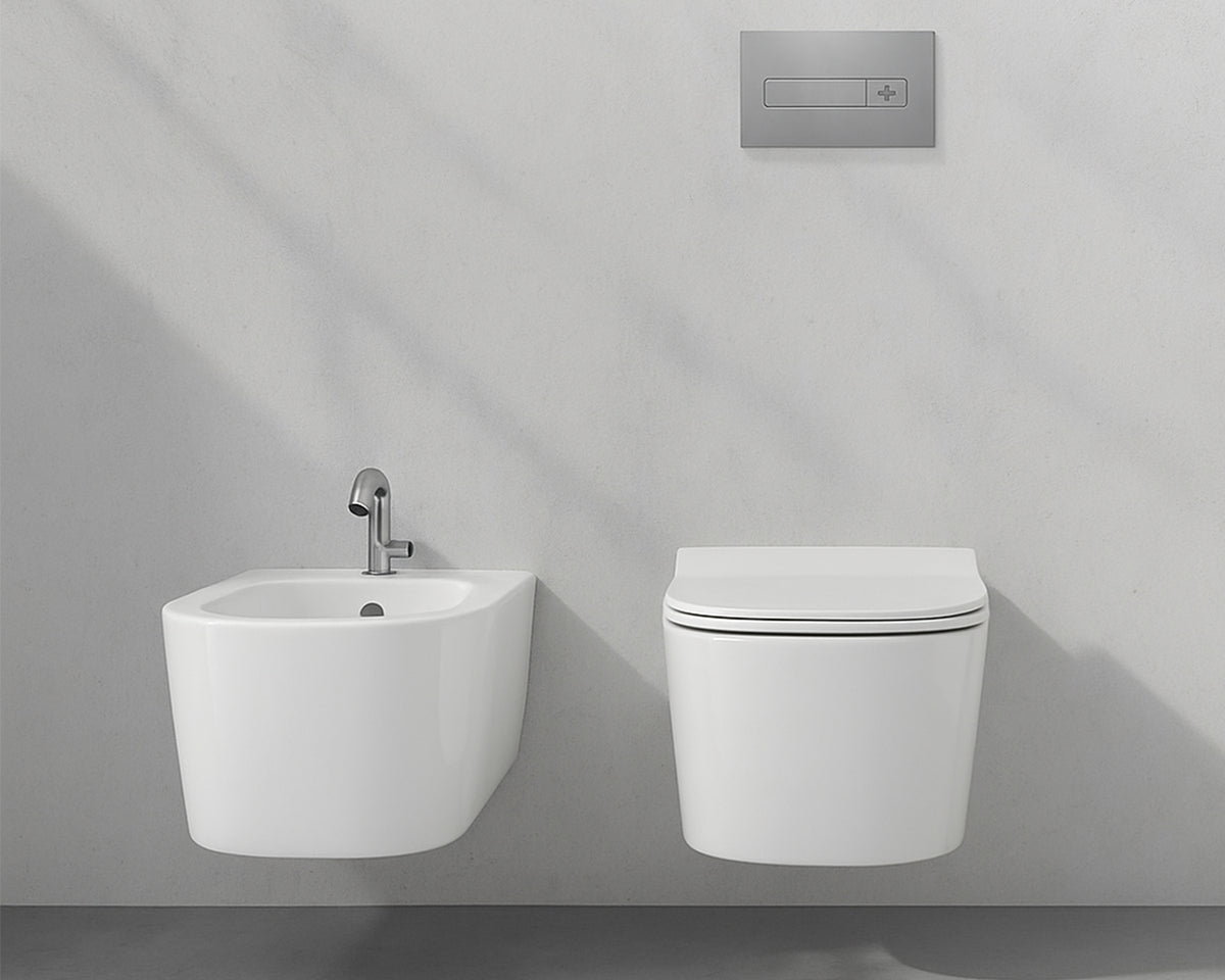 Galassia Meg 11 Pro kit vaso e bidet sospesi con copriwater slim soft close