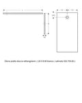 Piatto doccia Geberit Olona 80x120 cm bianco satinato