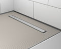 Base Drain Zero canale doccia acciaio 80 cm con griglia reversibile