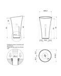 Lavabo da terra Antoniolupi Tuba in Flumood con scarico a pavimento