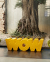 Slide Wow panca design calligrafico polietilene