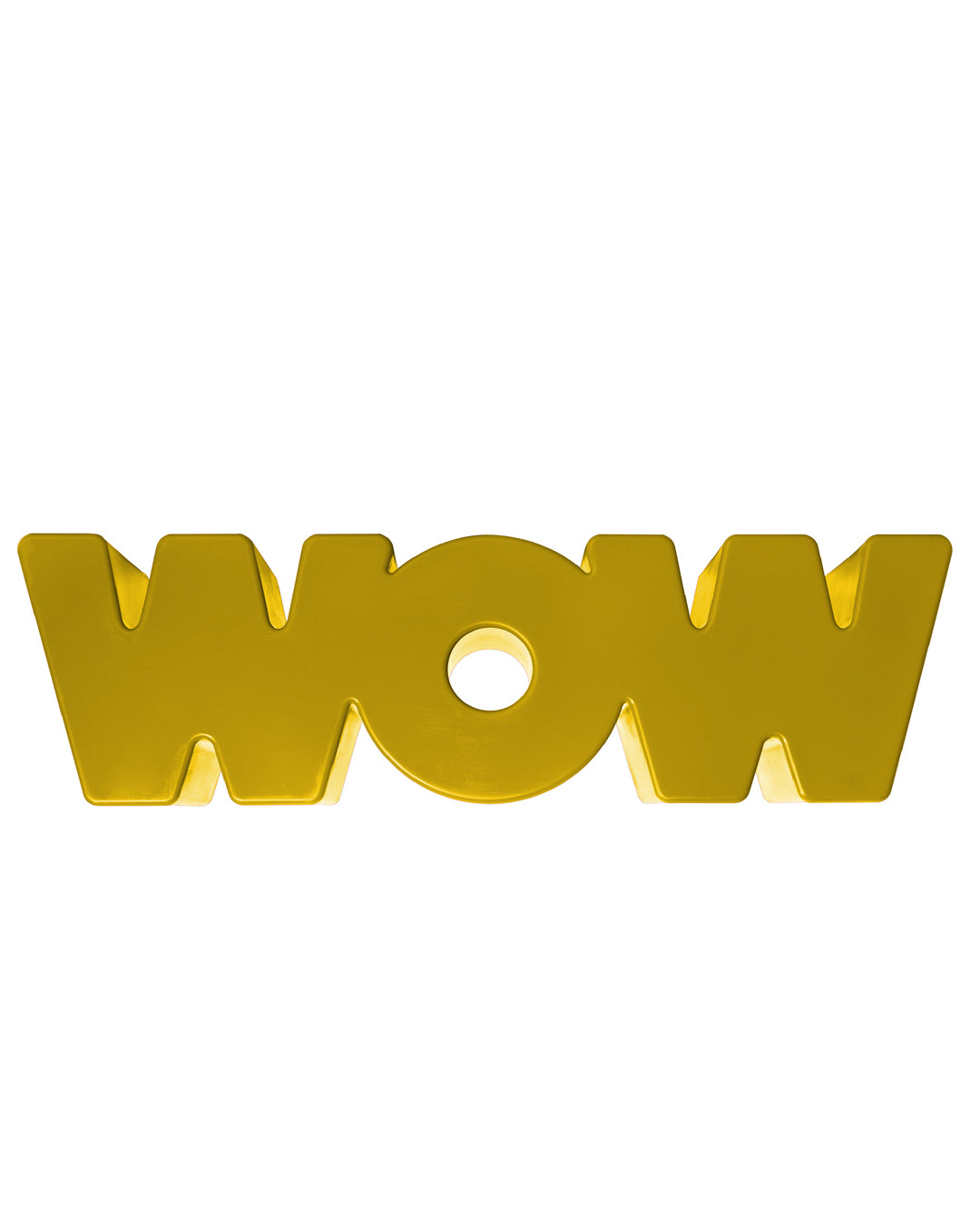 Slide Wow panca design calligrafico polietilene