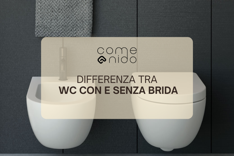 Differenza tra wc con e senza brida